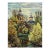 1990s Cathedral of the Pacific Landscape, II Impressionist Style Oil Painting For Sale