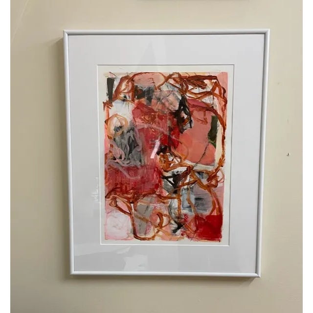"All Around" Contemporary Abstract Expressionist Mixed-Media Painting For Sale In Portland, ME - Image 6 of 6