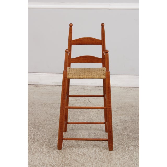 Age: C.1860’s Details: High Quality Construction Antique Primitive Childs High Chair Traditional Style Un-Marked As To...