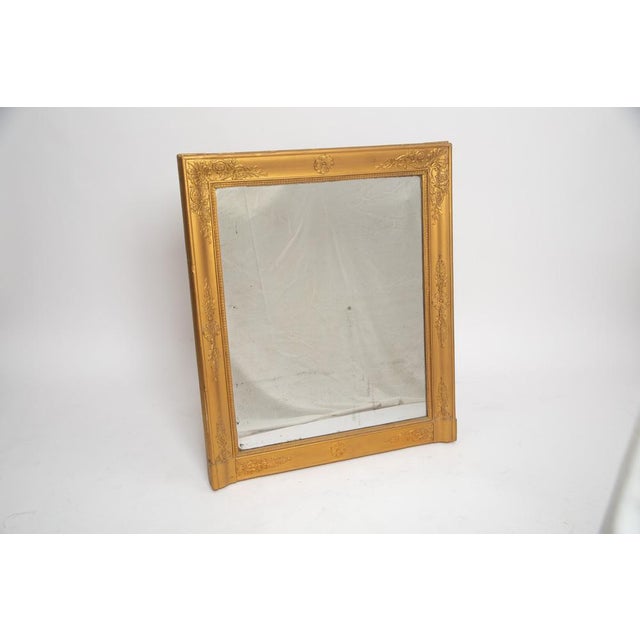 19th Century Golden Parquet Mirror For Sale - Image 3 of 8