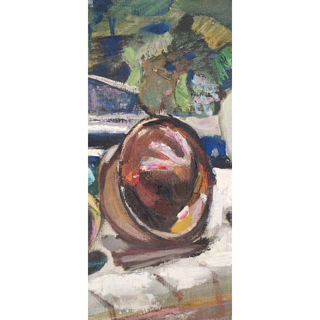 Kala EA, Fruits à la Fenêtre, Oil on Canvas, Framed For Sale - Image 7 of 12