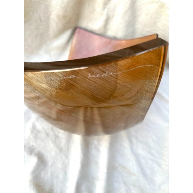 Glass Regina Medeiros Copper Glass Bowl/Sculpture For Sale - Image 7 of 7