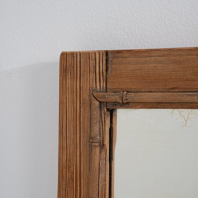 Oak wall mirror in Weathered Honey Oak. Its weathered honey oak finish sets off simple rectangular molded frame, a...
