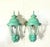 Pair Vintage Solid Brass Verdigris Carriage Lanterns-Traditional Colonial Style For Sale - Image 12 of 16