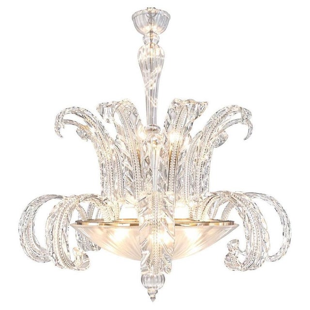 Art Deco Murano Glass Chandelier, 1940s For Sale - Image 13 of 13