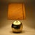 Mid-Century Modern Ball-Shaped Gold Ceramic Table Lamp by Aldo Londi for Bitossi, 1970s For Sale - Image 3 of 12