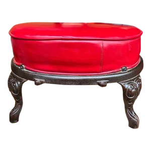 Early 20th Century Antique Victorian Style Cast Iron Stool