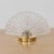 Brass 1930s Pair of French Art Deco Glass Demi Lune Table Lamps For Sale - Image 8 of 13