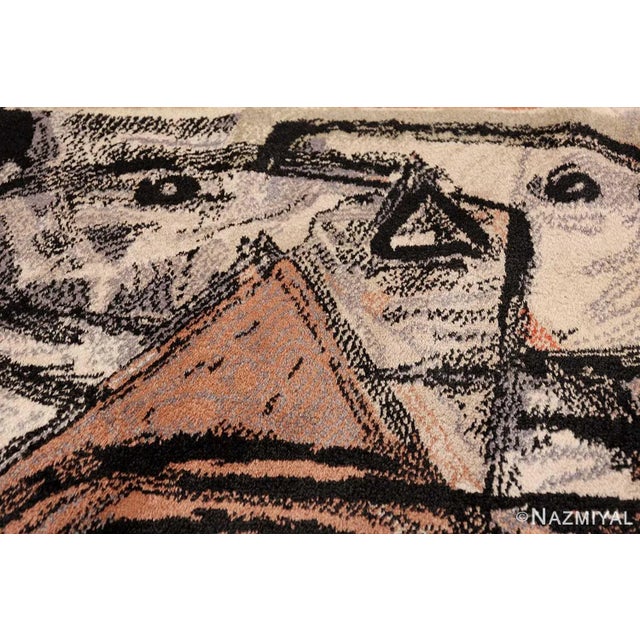 Nazmiyal Collection Vintage Scandinavian Corneille Art Rug For Sale - Image 11 of 11