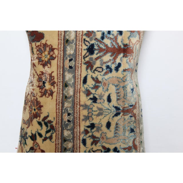 Textile Bohemian Handwoven Floral Rug Pillow Case -12'' X 20'' For Sale - Image 7 of 9