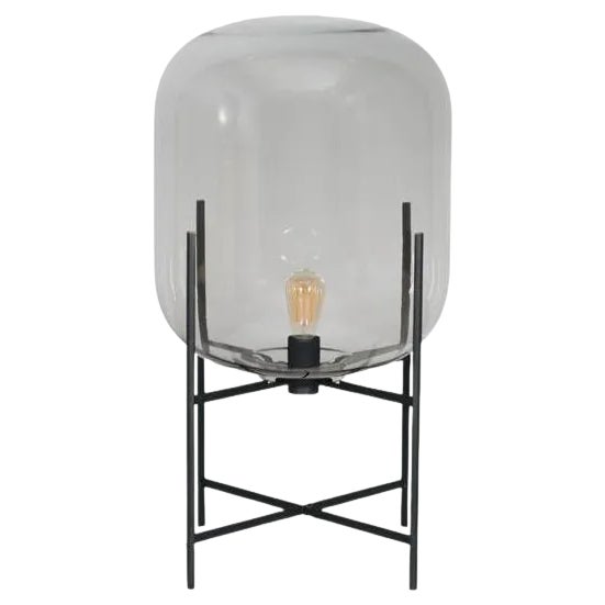 Oda Medium Steel Grey Black Floor Lamp by Pulpo For Sale