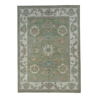 Turkish Oushak Rug 5' x 7' #17957 For Sale