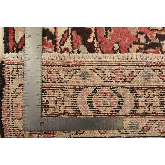 Malayer Runner 3’10” X 10’2” Red Wool Semi-Antique Hand-Knotted Oriental Rug For Sale - Image 15 of 15