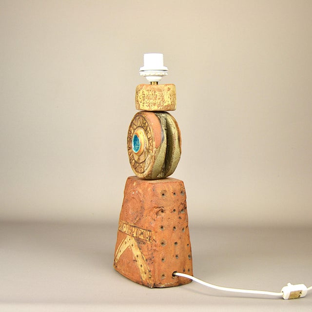Ceramic Ceramic Table Lamp by Bernarde Rooke for Kor, England, 1960s For Sale - Image 7 of 10