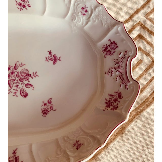 A large early 19th-century French porcelain deep-well meat platter, acquired from a dealer at the Marché aux Puces in...