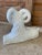 1970s 1970’s Regency White Lacquer Plaster Sitting Ram For Sale - Image 5 of 10