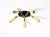 Beautiful mid-century modern brass sputnik ceiling light with five arms, in good, unrestored original condition. Made in...