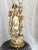 Mid 20th Century Large Vintage L & F Moreau Hand Painted Spelter Girl Table Lamp For Sale - Image 5 of 13