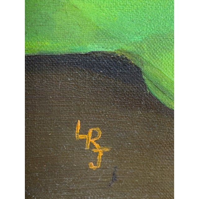 Modern Midcentury Modern Bright Colorful Paintings, Set of 4 For Sale - Image 3 of 11