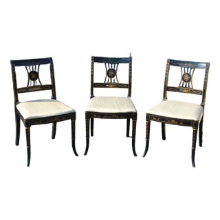 1940s Union National Chinoiserie Dining Room Chairs—Set of Three For Sale