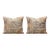 Beige Faded Suzani Bedding Pillow Cover 22'' X 26'' - Set of Two For Sale