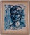 Erik Heinertz, Blue Expressionist Portrait, 1960s, Oil on Canvas For Sale - Image 10 of 10