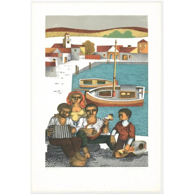 Jorge Dumas (born Uruguay 1928-1985) "Festejo", 1970s, Lithograph on paper, pencil signed and from Artist's proof edition...