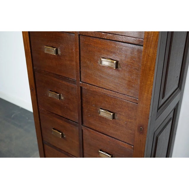 Dutch Mahogany Bank of Drawers, 1930s For Sale - Image 4 of 18