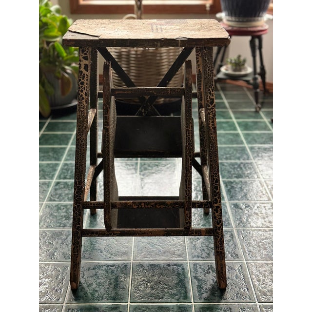 MCM Art Deco Fold-Out Step Stool For Sale - Image 9 of 10
