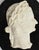 This is a beautiful Italian white Carrara marble profile bust of the Roman Emperor Claudius, dating from the mid-19th...