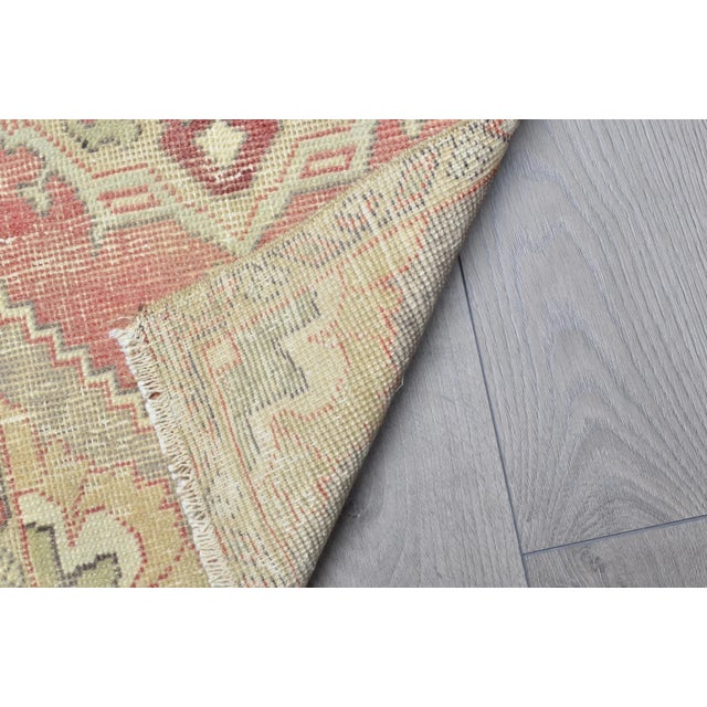 Oushak Vintage Faded Rug For Sale - Image 4 of 6