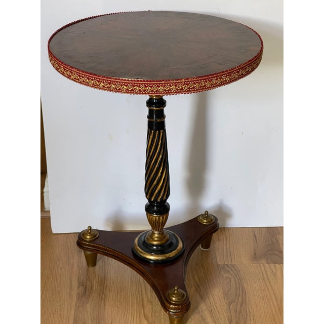 Baroque Fabulous Baroque Revival Side Round Table With Inlay For Sale - Image 3 of 4