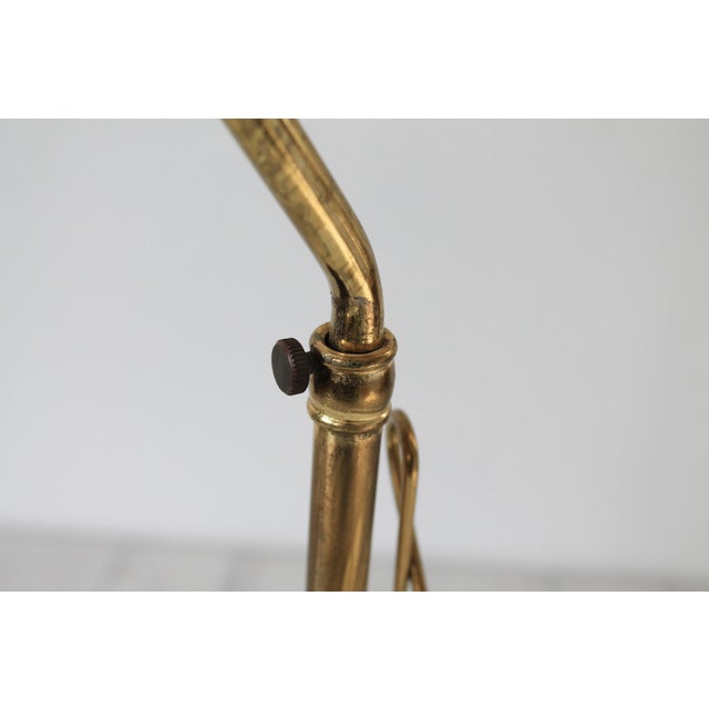 Vintage Brass Adjustable Musical Note Piano Lamp For Sale - Image 18 of 18