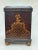 Spanish Colonial John Richard Hand Painted Rectangle Wooden Vase For Sale - Image 9 of 12