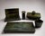 A rare and sculptural five-piece desk set designed by einar “myggan” forseth for gab (guld­smeds­aktiebolaget), sweden,...