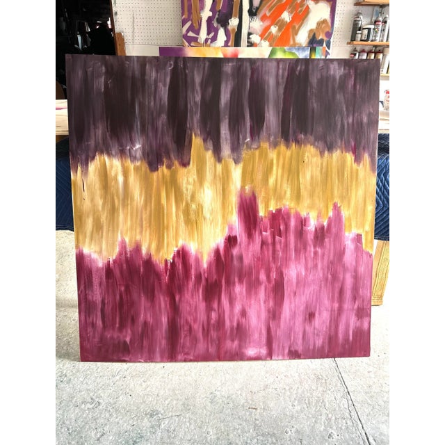 Abstract Acrylic Studio Painting by Erik Sulander on Wood Panel For Sale In New York - Image 6 of 7