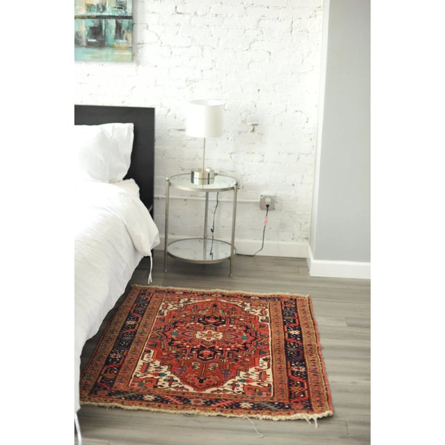 Boho Chic Vintage Mona Rug , 3.6 x 4.3 For Sale - Image 3 of 9