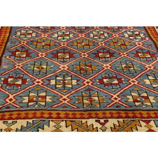 Mid 19th Century Mid-19th Century Caucasian Shirvan Rug, 03'04 X 04'00 For Sale - Image 5 of 10