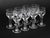 Antique 19th Century Victorian Burr Walnut and Crystal 3-Decanter Tantalus Dry Bar, Set of 12 For Sale - Image 17 of 18