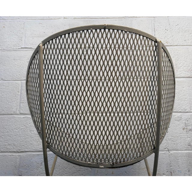 Mid 20th Century Pair of Italian White Metal Clamshell Outdoor Chairs by Tempestini, Attributed For Sale - Image 14 of 14