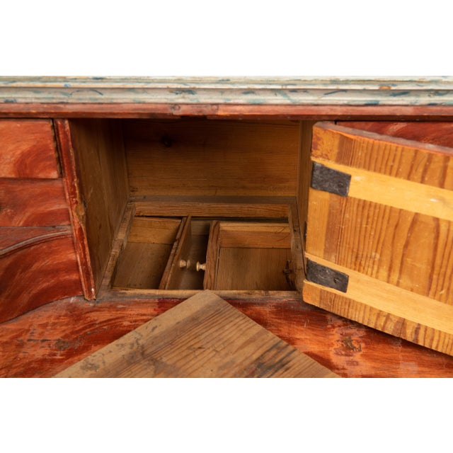 Early 19th Century Swedish Folk Art Secretaire For Sale - Image 13 of 18