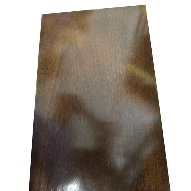 Wood Vintage Hickory Chair Co. Mahogany Queen Anne Style Silver Chest of Drawers C.1940 For Sale - Image 7 of 12
