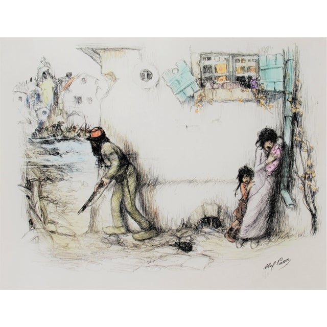 Abel Pann, War Scene For Sale In San Francisco - Image 6 of 6