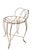 Mid-Century Modern Hollywood Regency Vanity Stool For Sale - Image 3 of 9