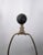 Black Mid 20th Century Hollywood Regency Black Textured Art Glass Gilt Metal Table Lamp For Sale - Image 8 of 10