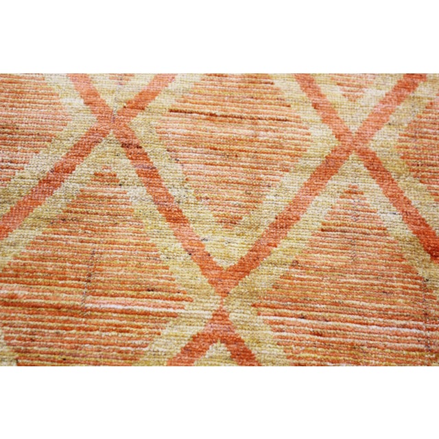 2020s Modern Navajo Style Orange Rug For Sale - Image 5 of 8
