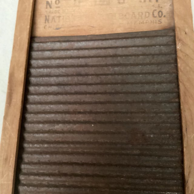 Farmhouse Vintage “Little Pet Washboard” 1940s National Washboard Company For Sale - Image 3 of 4