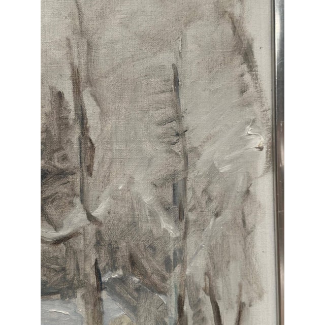 Kj. Shemlot, Winter Trees, 1980, Oil Painting on Canvas, Framed For Sale - Image 7 of 14