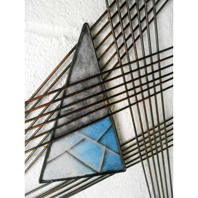 Mid 20th Century Contemporary Modern Abstract Metal Wall Art For Sale - Image 5 of 7