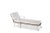 Metal Delta Tau Chaise Lounge in White For Sale - Image 7 of 7